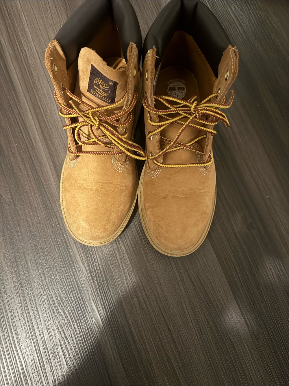 Timberland Wheat Suede Youth/Boys Lace-Up  Boots
